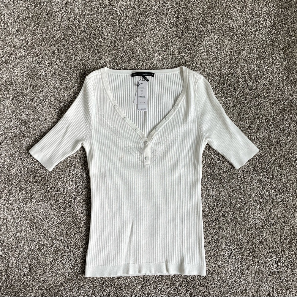 NWT WHBM short sleeve sweater